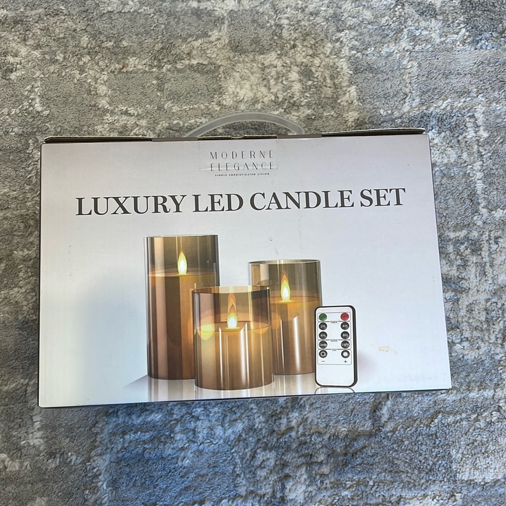 Moderne Elegance luxury led Candles